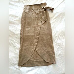 MANGO Linen Skirt